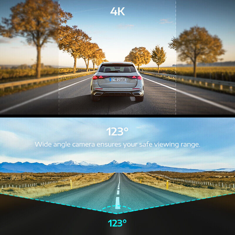 Capture Every Moment with the ARPHA A14 4K Wi-Fi Dash Cam - Parking Mode, G-Sensor & GPS for Ultimate Safety