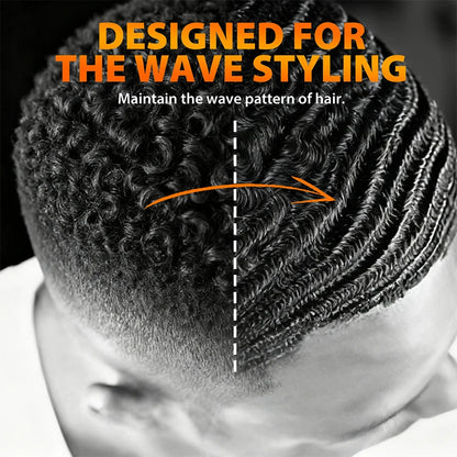 200Ml Wave Shampoo for African Men Biotin 360 Style Curly Hair Cream Deep Clean High Shine Hair Pomade Layered Control Wavy Wax