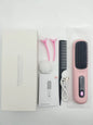 Experience Effortless Style Anywhere with the 2026 Cordless Portable Hair Straightener Brush - Fast Heating with LCD Temperature Display
