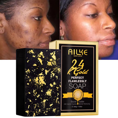 24K Whitening Skin Set, Lightening, Remove Black Spots, Melanin, Stains, Even Skin Tone, Moisturizing, for All Skin Types