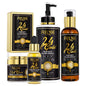 24K Whitening Skin Set, Lightening, Remove Black Spots, Melanin, Stains, Even Skin Tone, Moisturizing, for All Skin Types