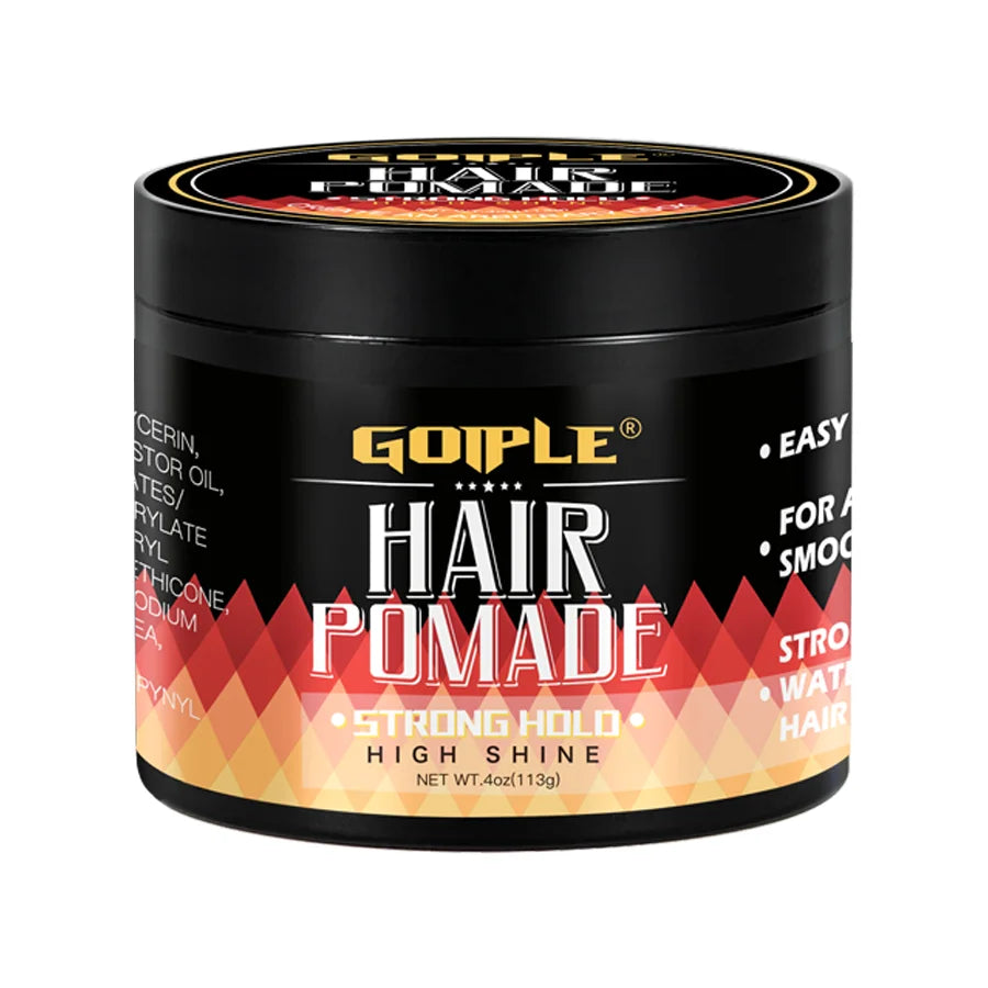 180Ml Wave Shampoo Deep Clean or 113G 360 Style High Shine Hair Pomade Strong Hold Layered Control Wavy Wax Cream for Men