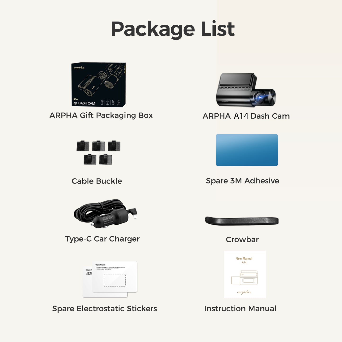 Capture Every Moment with the ARPHA A14 4K Wi-Fi Dash Cam - Parking Mode, G-Sensor & GPS for Ultimate Safety