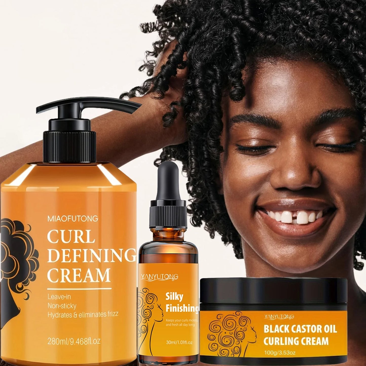 Curl Defining Cream with Argan Oil for Wavy Curls, Hair Moisturizer, and Deep Shine and Elasticity, 280Ml