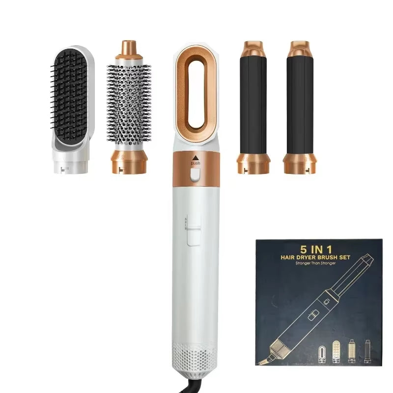 Transform Your Hair with the 5-in-1 Professional Hair Dryer Brush: Curl, Straighten, and Style with Ease!