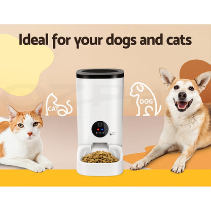 Revolutionize Your Pet's Feeding Routine with the i.Pet Smart Automatic Feeder - Complete with WiFi Camera and Programmable Features