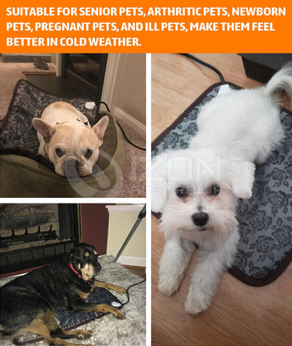 Comfort and Warmth for Your Furry Friends: Large Electric Heating Mat for Pets - Waterproof and Durable