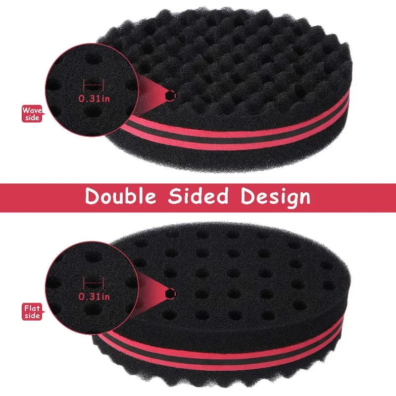 Barber Shop Men Hair Braider Twist Sponge Gloves African Hair Styling Fork Comb Hair Curls Foam for Salon Hairdressing Tools