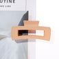Stylish 4-Piece Set of Non-Slip Coffee and Black Claw Clips - Trendy Hair Accessories for Women and Girls