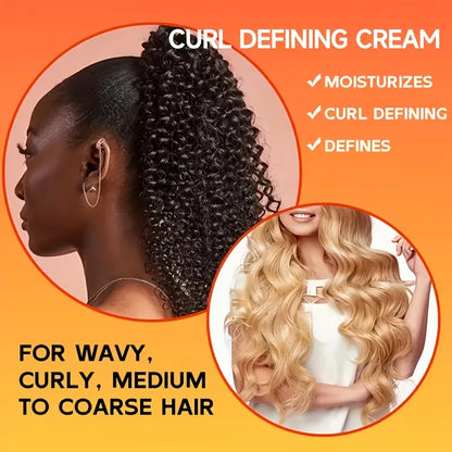 7-In-1 Curl-Defining Moisturizing Cream,For Black Curly Hair,Latin Curly Hair,Create Punk-Style American Curly Hair.100Ml