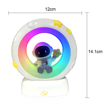 Adorable LED Panda Astronaut Night Light - USB Rechargeable, Perfect for Kids' Bedrooms and Eye Protection