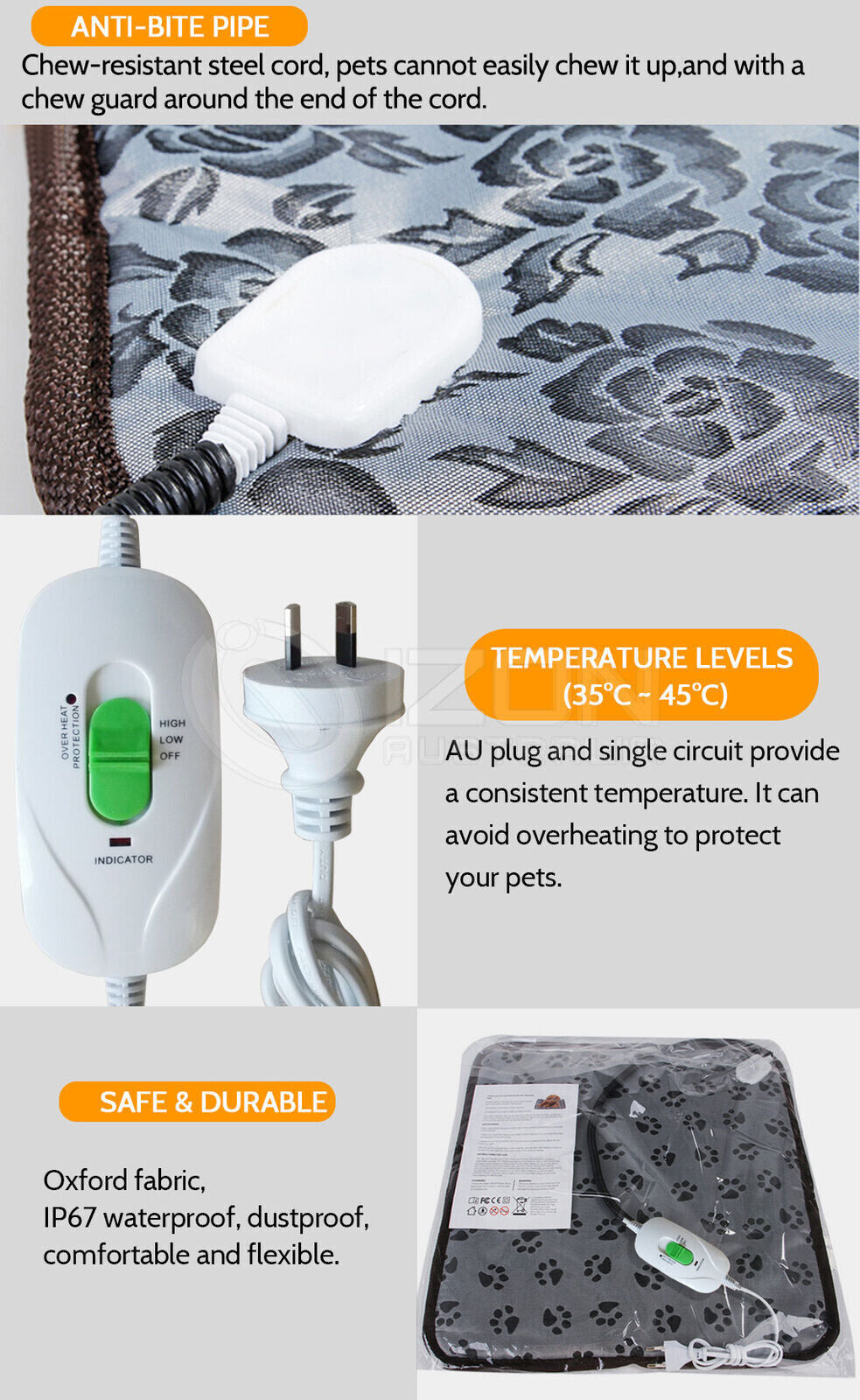 Comfort and Warmth for Your Furry Friends: Large Electric Heating Mat for Pets - Waterproof and Durable