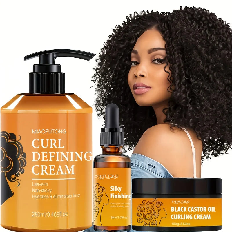Curl Defining Cream with Argan Oil for Wavy Curls, Hair Moisturizer, and Deep Shine and Elasticity, 280Ml