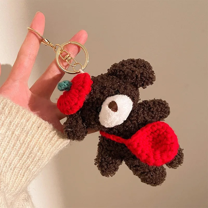 Pendant Creative Cute Teddy Bear Plush Pendants Small Commodity Dolls Keychains Dolls Bag Hanging Decorations Kawaii Accessories