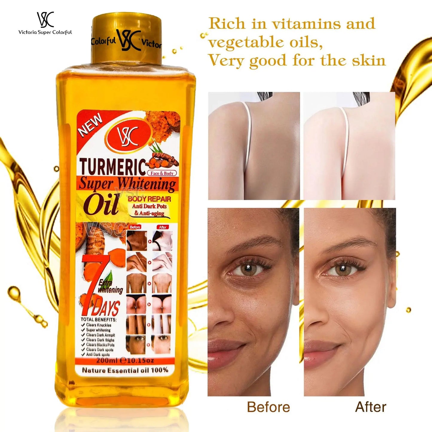 200Ml Massage Essential Oil Moisturizing Tongluo Body Massage Repair Brightening Light Spot Anti-Aging Firming Skin Skincare