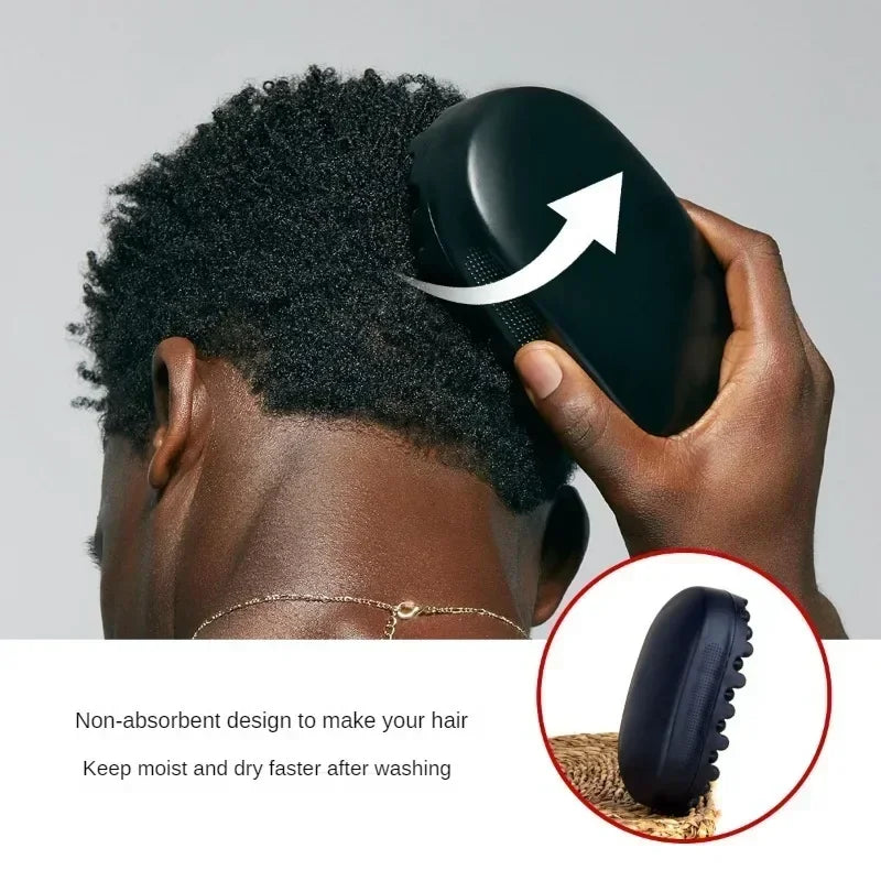 Black Curls Hairdressing Massage Cleaning Tools for Men Afro Curl Brush Curling Hair Sponge Barbers Styling Dreadlock