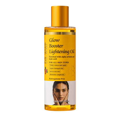 Glow Booster Body Brightening Half Cast Massage Oil,Arbutin Kojic Acid Skin Tone Correcting Meridian SPA Relaxation Care Serum