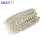 3Pcs 24Inches 300Grams Ariel Deep Water Twist Braids Crochet Curly Hair Orange Brown6# Blond 613 White Gray 58# Bundles