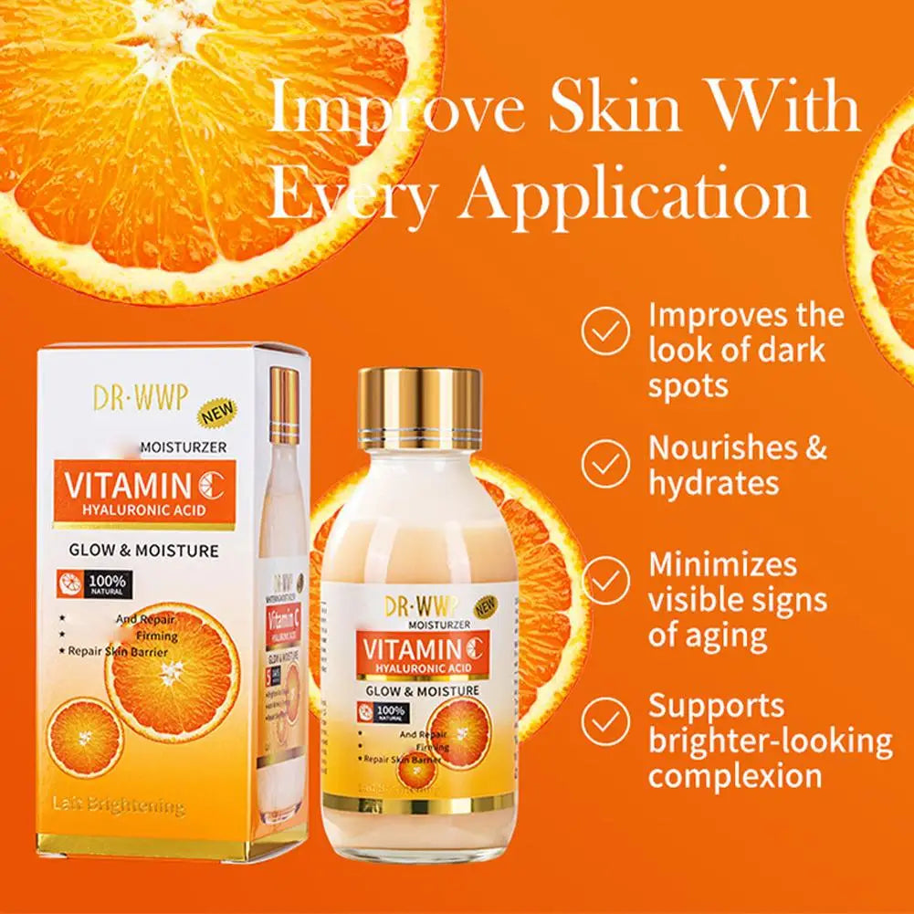 DR-WWP Multi-Effect Facial Serum 125Ml Turmeric/Kojic Acid/Vitamin C/AHA Arbutin Essence Hydrating Brightening Firming Whitening
