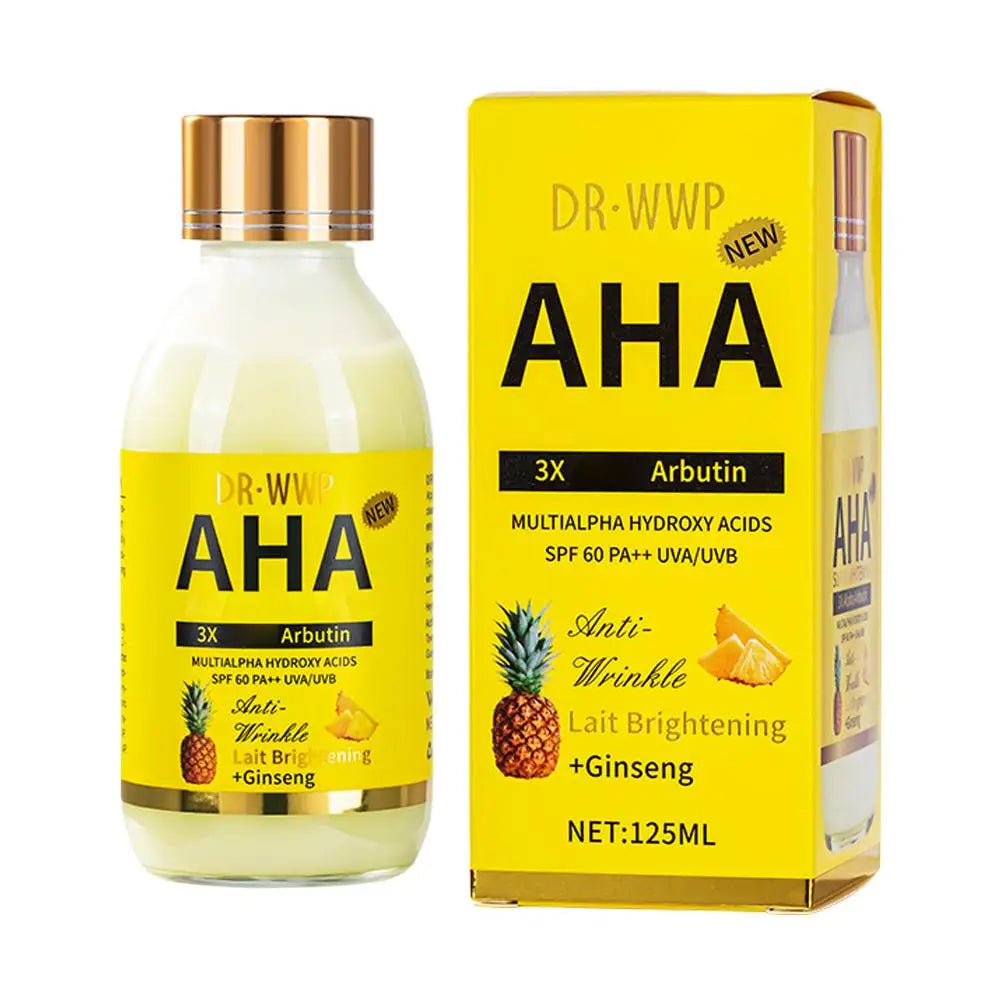 DR-WWP Multi-Effect Facial Serum 125Ml Turmeric/Kojic Acid/Vitamin C/AHA Arbutin Essence Hydrating Brightening Firming Whitening