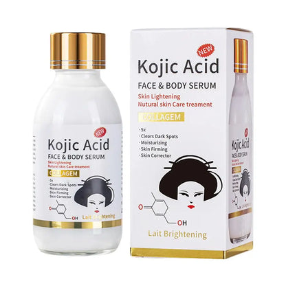 DR-WWP Multi-Effect Facial Serum 125Ml Turmeric/Kojic Acid/Vitamin C/AHA Arbutin Essence Hydrating Brightening Firming Whitening
