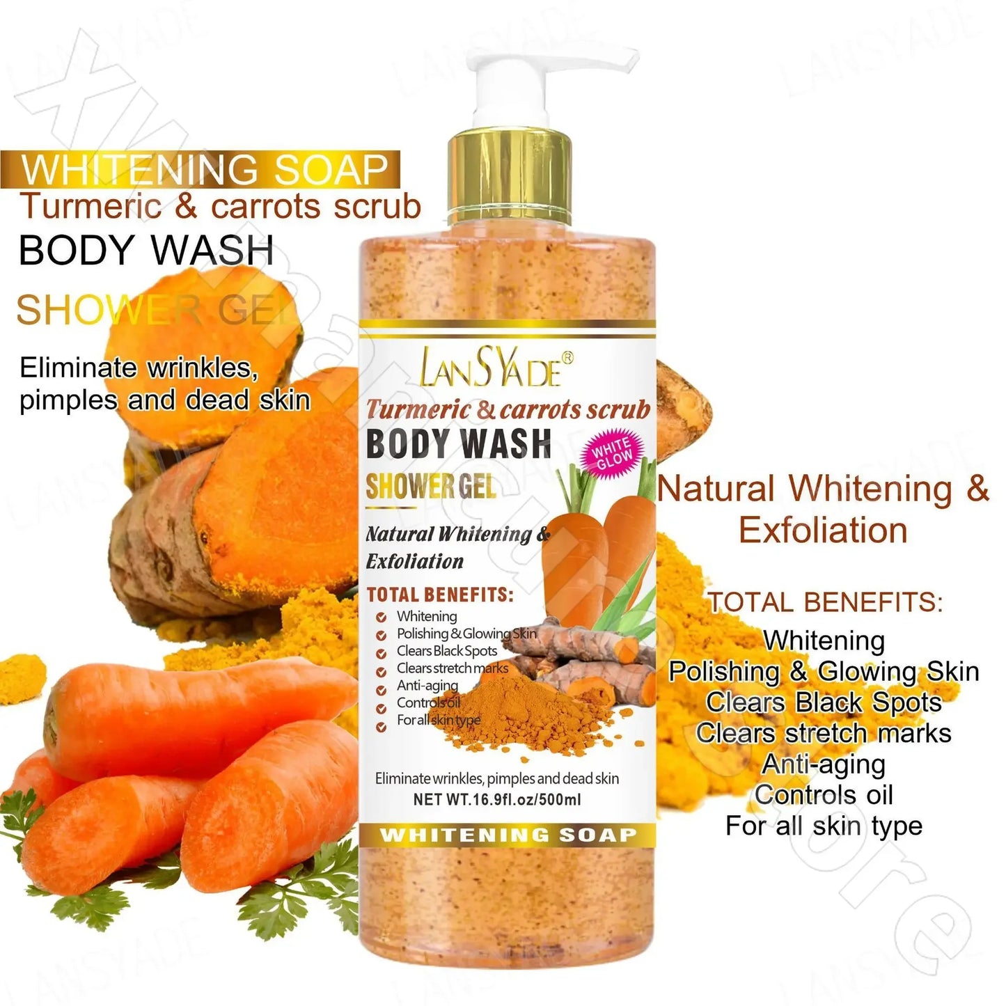 Scrub Shower Gel 1000Ml Silky Skin Rich Foam Refreshing Moisturizing Gentle Cleansing Improves Dullness Long-Lasting Fragrance