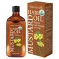 Organic Cold Pressed Mustard Hair Oil - Hyaluronic Acid & Vitamin Infusion, Deep Nourishment, Winter Hydration Therapy
