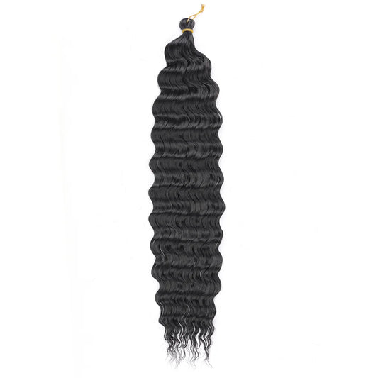 Transform Your Look with Our Deep Wave Crochet Hair - Synthetic Passion Twist Braiding Hair Extensions for Stunning Afro Curls and Ocean Waves