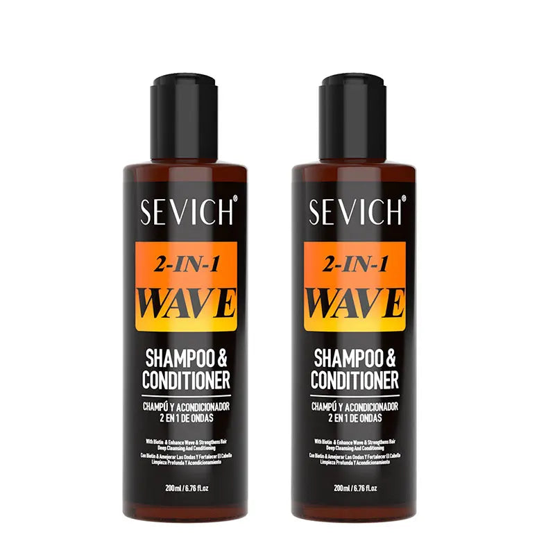 200Ml Wave Shampoo for African Men Biotin 360 Style Curly Hair Cream Deep Clean High Shine Hair Pomade Layered Control Wavy Wax
