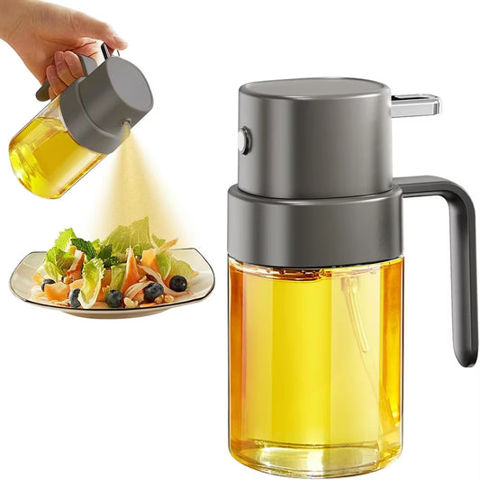 200Ml/7Oz Glass Olive Oil Spray Bottle, Olive Oil Sprayer Mister, Continuous Spray with Portion Control,Oil Sprayer for Cooking