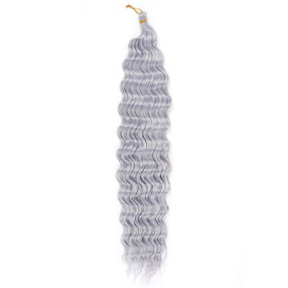 Transform Your Look with Our Deep Wave Crochet Hair - Synthetic Passion Twist Braiding Hair Extensions for Stunning Afro Curls and Ocean Waves