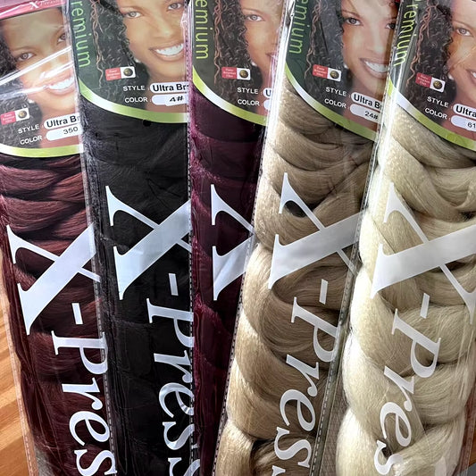 82 Inch Long Jumbo Braiding Hair Synthetic Braids Crochet Hair Extensions 165G Pre Stretched Braid Wholesale for Black Women