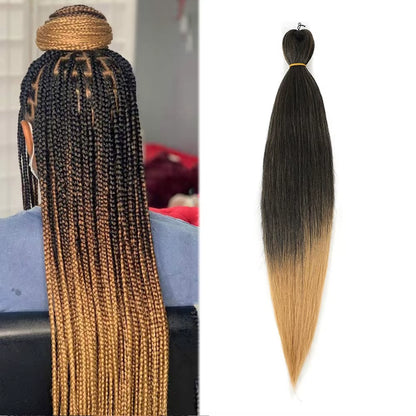 Elevate Your Style with 20-26 Inch Ombre Jumbo Braiding Hair - Premium Synthetic Packs in Stunning Piano Colors!