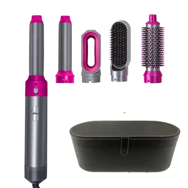 Transform Your Hair with the 5-in-1 Professional Hair Dryer Brush: Curl, Straighten, and Style with Ease!