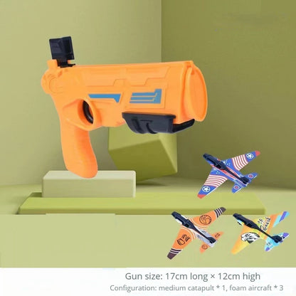 Children'S Toys Airplane Launcher Children'S Fun Foam Airplane Outdoor Parent-Child Interaction Toy Boy Sports Flying Toy Gift