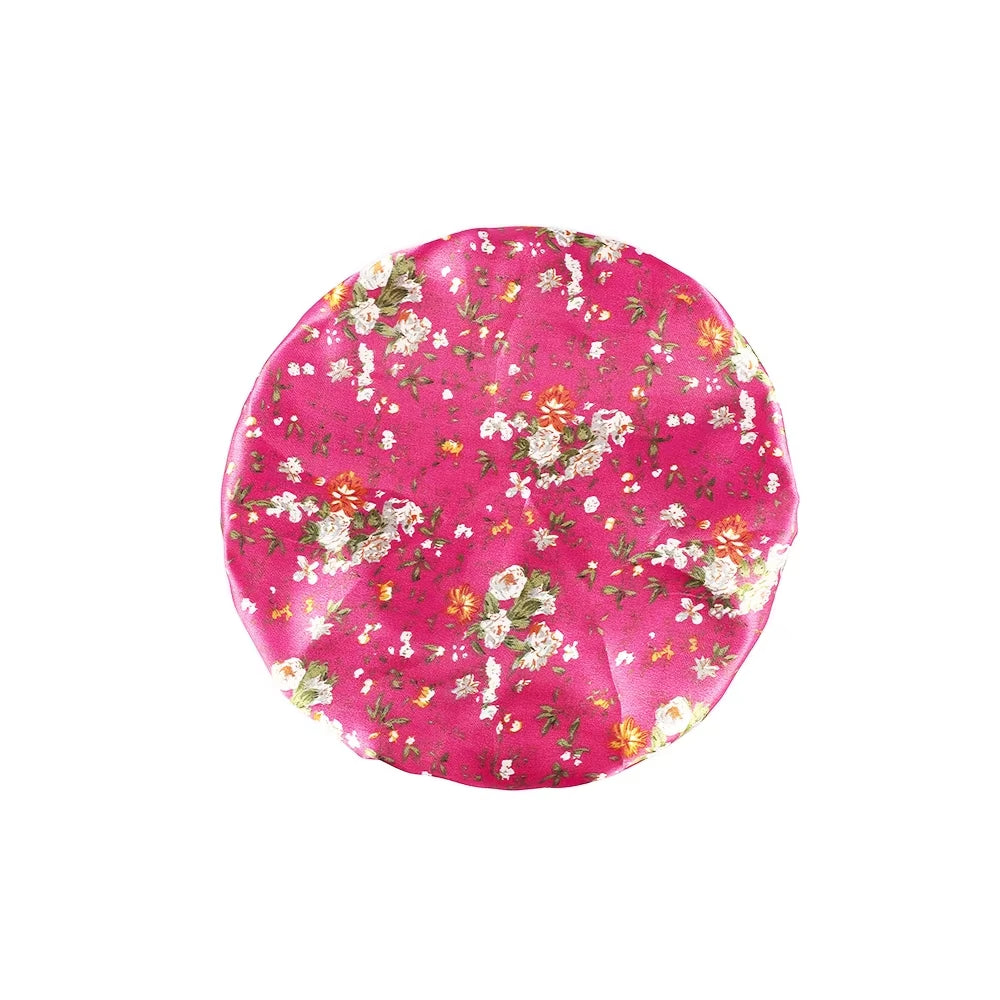 Enchanting Unicorn Satin Bonnet for Kids - Soft Wide Elastic Band Sleeping Cap for Curly Hair, Ideal Nighttime and Shower Use