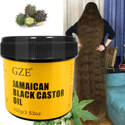 JAMAICAN Black Castor Oil Pure Cold-Pressed for Hair Growth, Skin Moisturizing and Scalp Health - Promoting Thick Hair