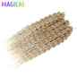 3Pcs 24Inches 300Grams Ariel Deep Water Twist Braids Crochet Curly Hair Orange Brown6# Blond 613 White Gray 58# Bundles