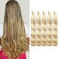 Elevate Your Style with 24-Inch Synthetic French Curls Crochet Hair - Pre-Stretched Loose Wave Braiding Hair in Ombre Colors