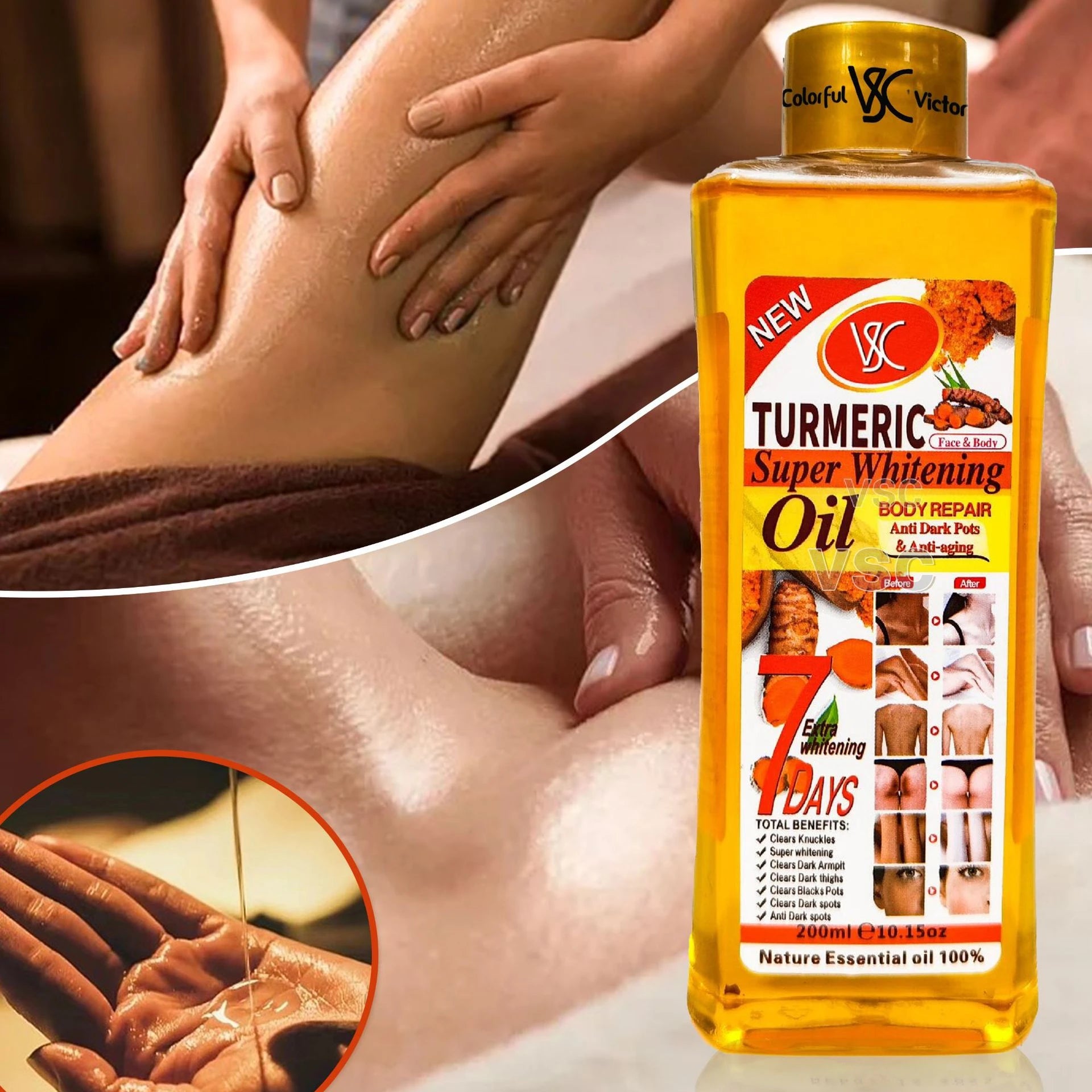 200Ml Massage Essential Oil Moisturizing Tongluo Body Massage Repair Brightening Light Spot Anti-Aging Firming Skin Skincare