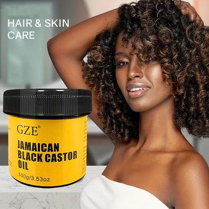JAMAICAN Black Castor Oil Pure Cold-Pressed for Hair Growth, Skin Moisturizing and Scalp Health - Promoting Thick Hair