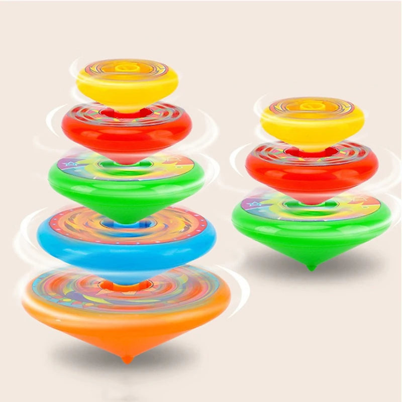 Kids Stacking Gyro Toys Dazzling Multi-Layer Spinning Fun Flavour Launcher Boys Spinning Funny Toys Children Toy Birthday Gift