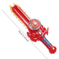 Kid Sword Launcher Led Spinning Top Toy Creative Hand Cranked Color Luminous Spinning Toys for Boys Girls Children Gifts
