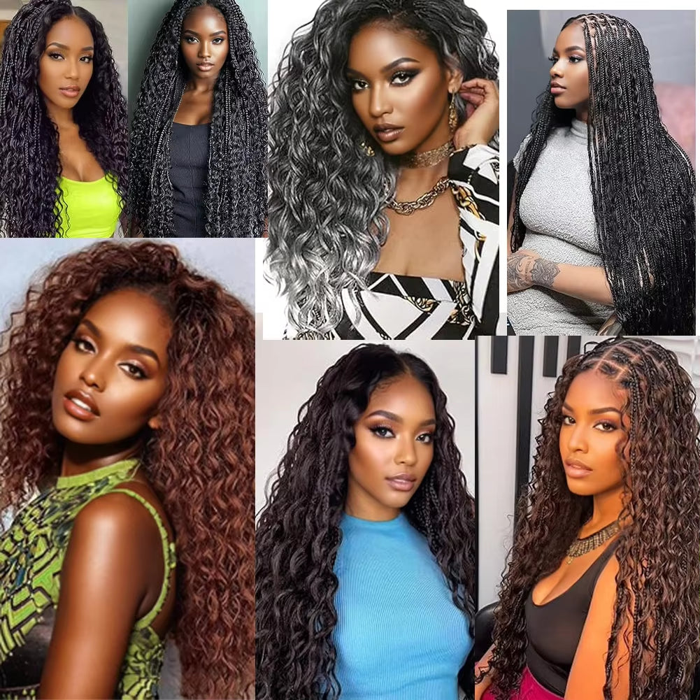 Transform Your Look with Our Deep Wave Crochet Hair - Synthetic Passion Twist Braiding Hair Extensions for Stunning Afro Curls and Ocean Waves