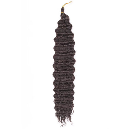 Transform Your Look with Our Deep Wave Crochet Hair - Synthetic Passion Twist Braiding Hair Extensions for Stunning Afro Curls and Ocean Waves