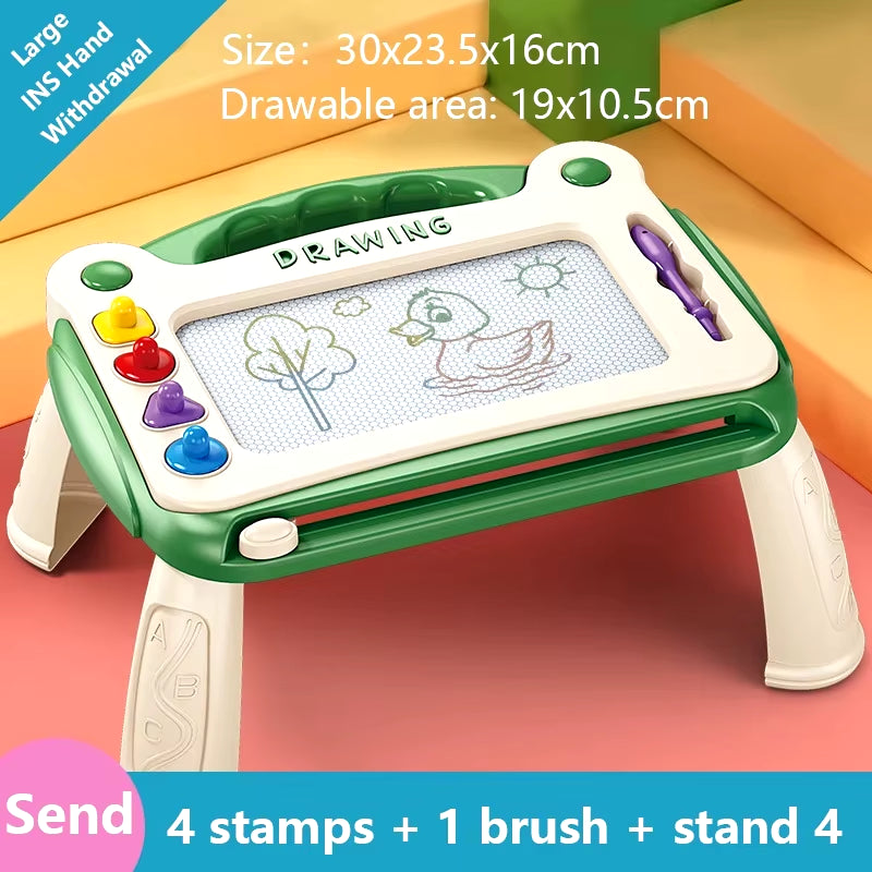 Magnetic Drawing Board for Kids - Colorful Graffiti Art Tool and Educational Gift