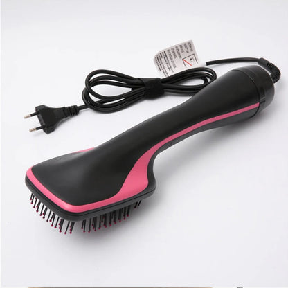Hot Sale One Step Hair Comb Negative Ion Hair Dryer Brush Curling Straight Wet and Dry Straight Curler Hot Air Comb