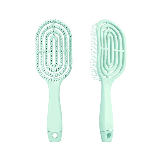 Experience Ultimate Relaxation with Our Portable Hollow Hair Massage Comb - Perfect for Scalp Care and Salon Styling!