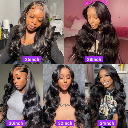 30 40 Inch Body Wave Lace Front Wig Preplucked with Baby Hair 13X4 13X6 Hd Lace Frontal Wigs for Women Body Wave Human Hair Wigs