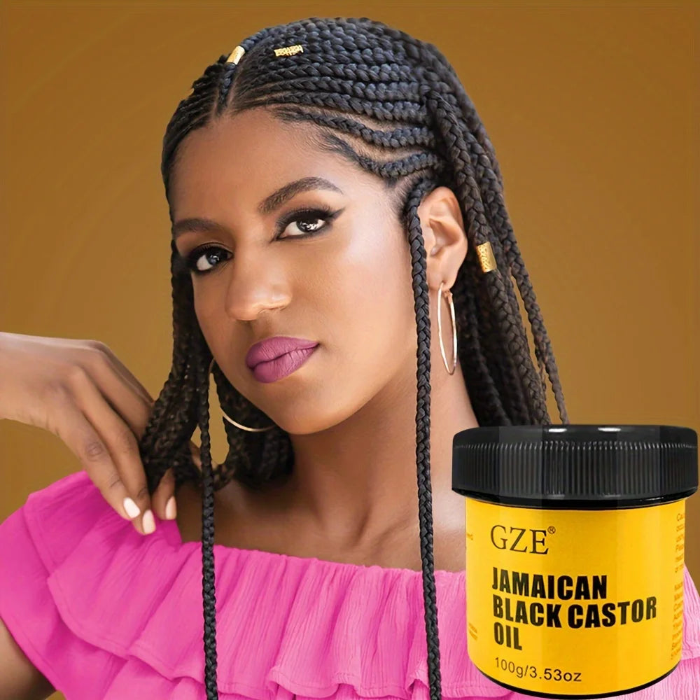 JAMAICAN Black Castor Oil Pure Cold-Pressed for Hair Growth, Skin Moisturizing and Scalp Health - Promoting Thick Hair